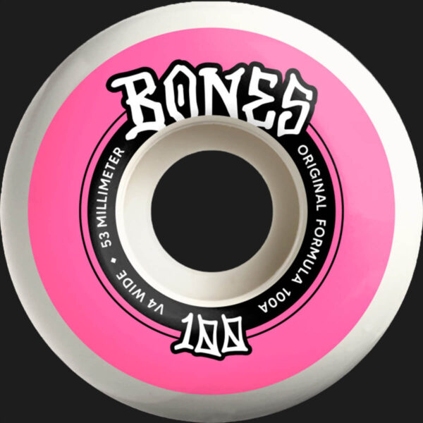 Bones V4 Wides 53mm OG 100A Skateboard Wheels