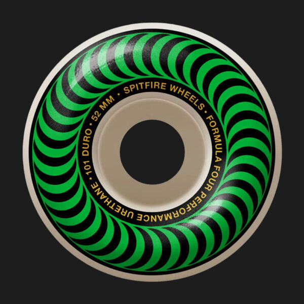 impact skateboard 20 Spitfire F4 Classic Green 52mm 101DU