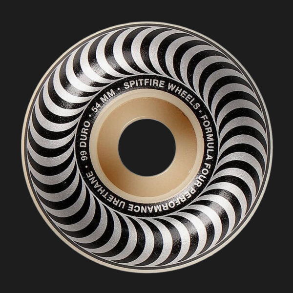 impact skateboard 19 Spitfire F4 Classic Silver 54mm 99DU
